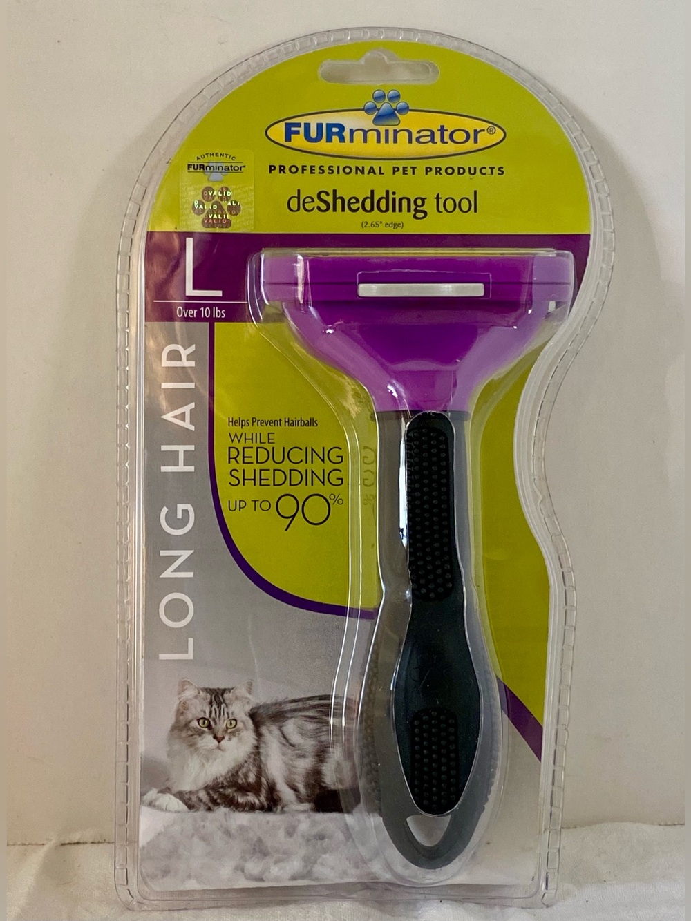 FURminator deShedding Tool For Large Cats Long Hair